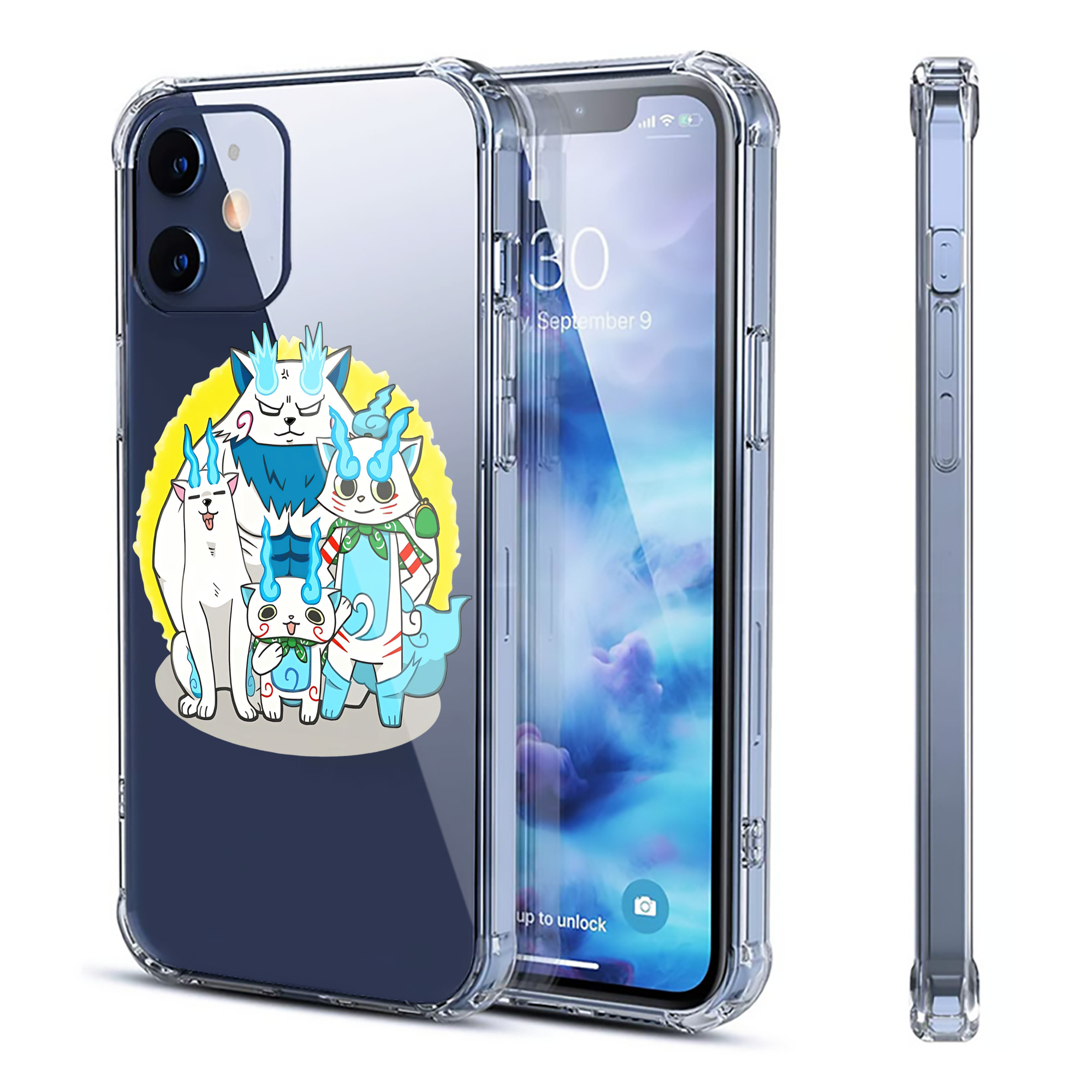 （画像用） 妖怪ウォッチ Yo-kai Watch 【iPhone 12シリーズ対応】透明スマホケース（クリアソフトケース）